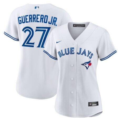 Vladimir Guerrero Jr. Toronto Blue Jays Nike Women's Home Replica Player Jersey - White - Front View