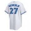 Vladimir Guerrero Jr. Toronto Blue Jays Nike Home Replica Player Name Jersey - White - Detail View
