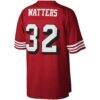 Ricky Watters San Francisco 49ers Mitchell & Ness Legacy Replica Jersey - Scarlet - Detail View