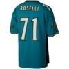 Tony Boselli Jacksonville Jaguars Mitchell & Ness Legacy Replica Jersey - Teal - Detail View