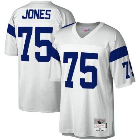 Deacon Jones Los Angeles Rams Mitchell & Ness Legacy Replica Jersey - White - Front View