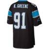 Kevin Greene Carolina Panthers Mitchell & Ness Legacy Replica Jersey - Black - Detail View