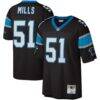 Sam Mills Carolina Panthers Mitchell & Ness Legacy Replica Jersey - Black - Front View