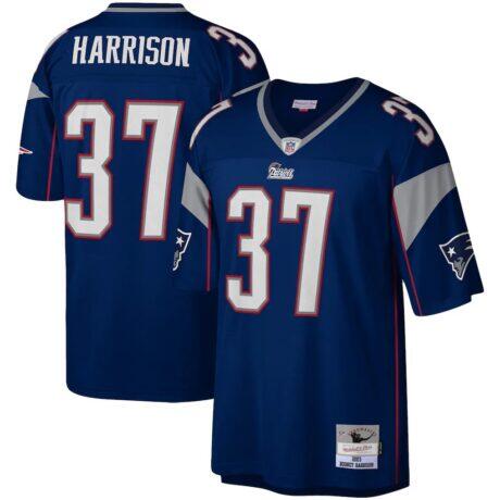 Rodney Harrison New England Patriots Mitchell & Ness Legacy Replica Jersey - Navy - Front View