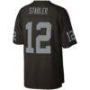 Ken Stabler Las Vegas Raiders Mitchell & Ness Legacy Replica Jersey - Black - Detail View