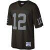Ken Stabler Las Vegas Raiders Mitchell & Ness Legacy Replica Jersey - Black - Side View