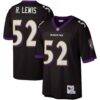 Ray Lewis Baltimore Ravens Mitchell & Ness Legacy Replica Jersey - Black - Front View