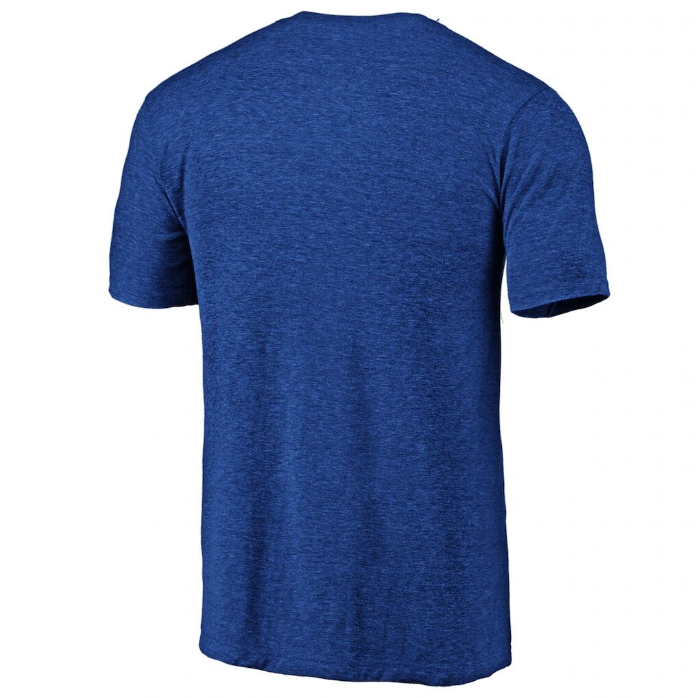 Golden State Warriors Distressed Primary Logo Tri-Blend T-Shirt – Royal