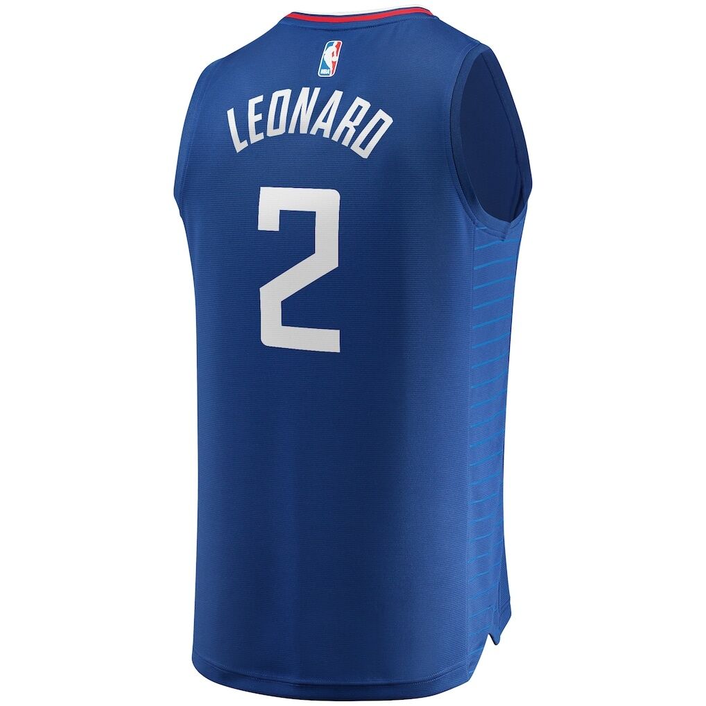 Kawhi Leonard LA Clippers Fashion7 Youth 2019/20 Fast Break Replica Jersey Blue - Icon Edition
