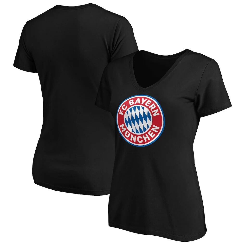 Bayern Munich Women's Official Logo V-Neck T-Shirt
