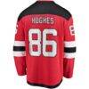 Jack Hughes New Jersey Devils Fashion7 Breakaway Player Jersey - Red - Detail View