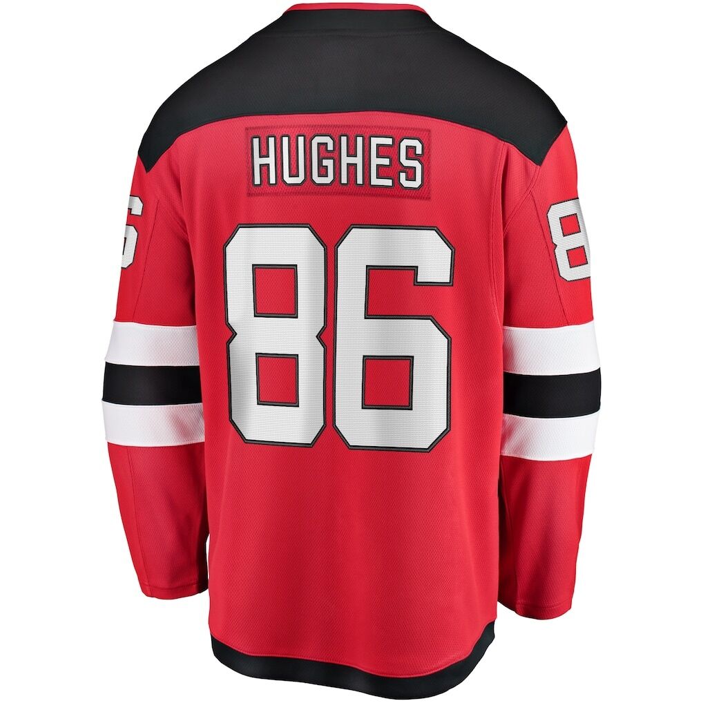 Jack Hughes New Jersey Devils Fashion7 Breakaway Player Jersey