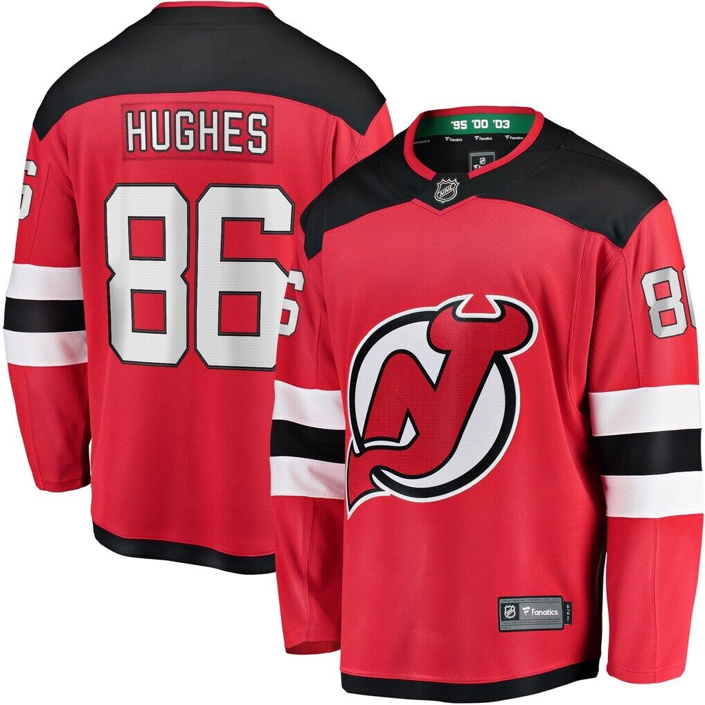 Jack Hughes New Jersey Devils Fashion7 Breakaway Player Jersey