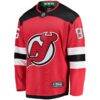 Jack Hughes New Jersey Devils Fashion7 Breakaway Player Jersey - Red - Side View