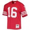 Joe Montana San Francisco 49ers Mitchell & Ness Legacy Replica Jersey - Scarlet - Side View