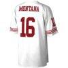 Joe Montana San Francisco 49ers Mitchell & Ness 1990 Legacy Replica Jersey - White - Detail View