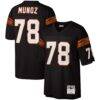 Anthony Muñoz Cincinnati Bengals Mitchell & Ness Legacy Replica Jersey - Black - Front View
