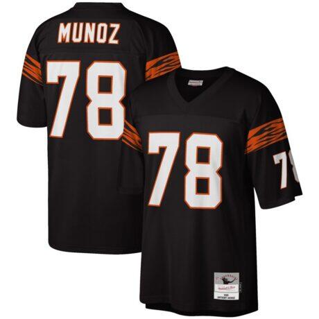 Anthony Muñoz Cincinnati Bengals Mitchell & Ness Legacy Replica Jersey - Black - Front View