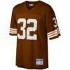 Jim Brown Cleveland Browns Mitchell & Ness Legacy Replica Jersey - Brown - Side View