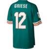 Bob Griese Miami Dolphins Mitchell & Ness Legacy Replica Jersey - - Detail View