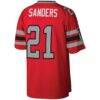 Deion Sanders Atlanta Falcons Mitchell & Ness Legacy Replica Jersey - Red - Detail View