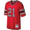 Deion Sanders Atlanta Falcons Mitchell & Ness Legacy Replica Jersey - Red - Side View