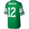 Joe Namath New York Jets Mitchell & Ness Legacy Replica Jersey - Kelly Green - Detail View