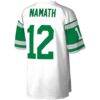 Joe Namath New York Jets Mitchell & Ness Legacy Replica Jersey - White - Detail View