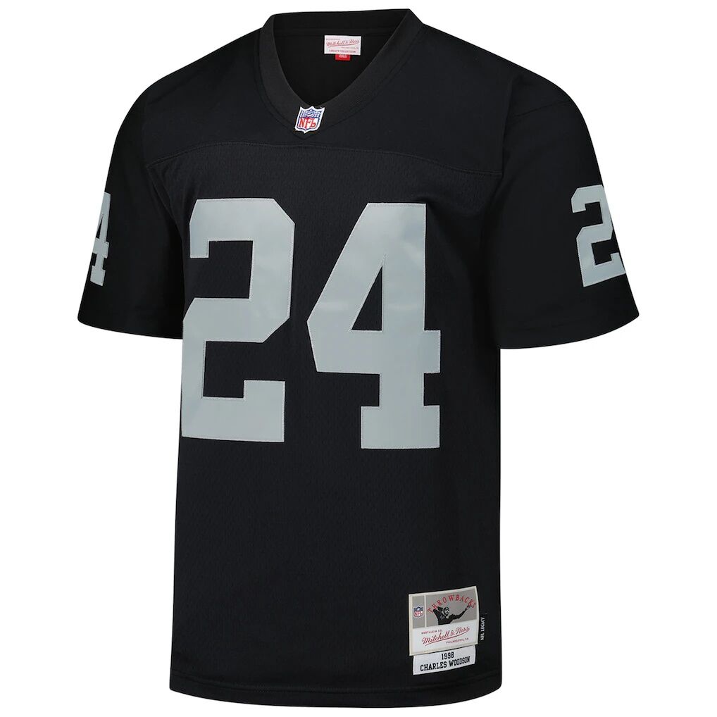 Charles Woodson Las Vegas Raiders Mitchell & Ness Legacy Replica Jersey