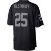 Fred Biletnikoff Las Vegas Raiders Mitchell & Ness Legacy Replica Jersey - Black - Detail View