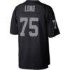 Howie Long Las Vegas Raiders Mitchell & Ness Legacy Replica Jersey - Black - Detail View