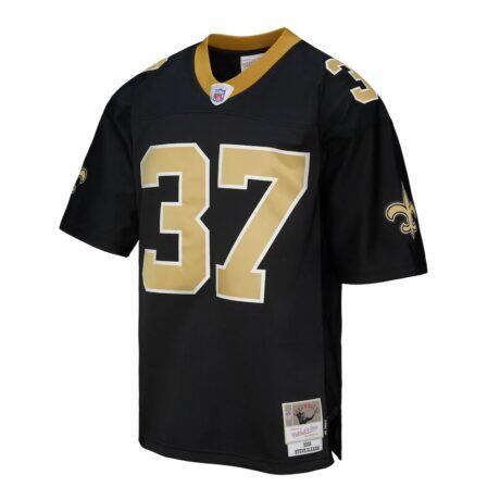 Steve Gleason New Orleans Saints Mitchell & Ness Legacy Replica Jersey - Black - Side View