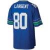 Steve Largent Seattle Seahawks Mitchell & Ness Legacy Replica Jersey - Royal - Detail View