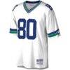 Steve Largent Seattle Seahawks Mitchell & Ness Legacy Replica Jersey - White - Side View
