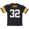 Franco Harris Pittsburgh Steelers Mitchell & Ness Legacy Replica Jersey - Black - Detail View