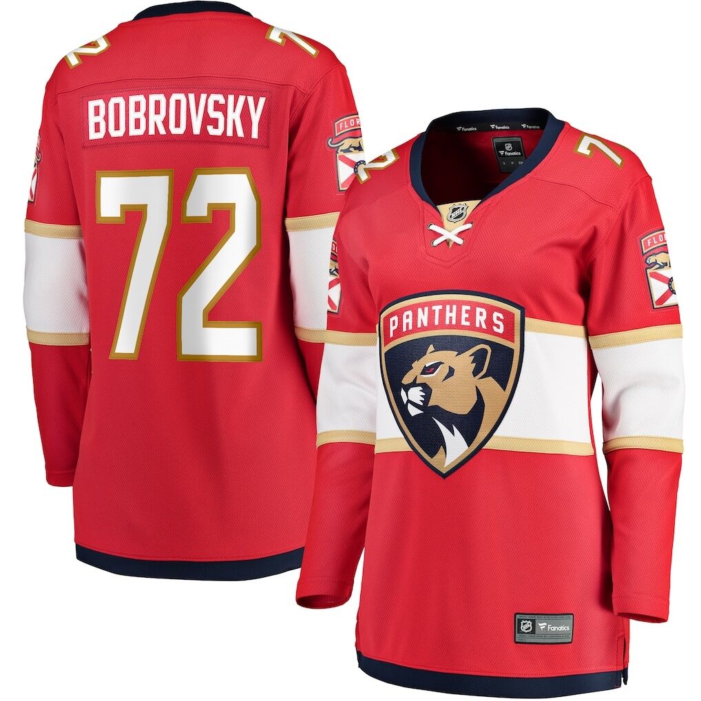 Sergei Bobrovsky Florida Panthers Fashion7 Women's Home Breakaway Jersey