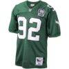Reggie White Philadelphia Eagles Mitchell & Ness Authentic Throwback Retired Player Jersey - Green - Side View