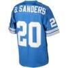Barry Sanders Detroit Lions 1993 Mitchell & Ness Authentic Throwback Retired Player Jersey - Blue - Detail View