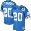 Barry Sanders Detroit Lions 1993 Mitchell & Ness Authentic Throwback Retired Player Jersey - Blue - Front View