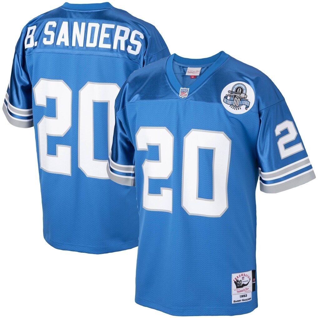 Barry Sanders Detroit Lions 1993 Mitchell & Ness Authentic Throwback Retired Player Jersey