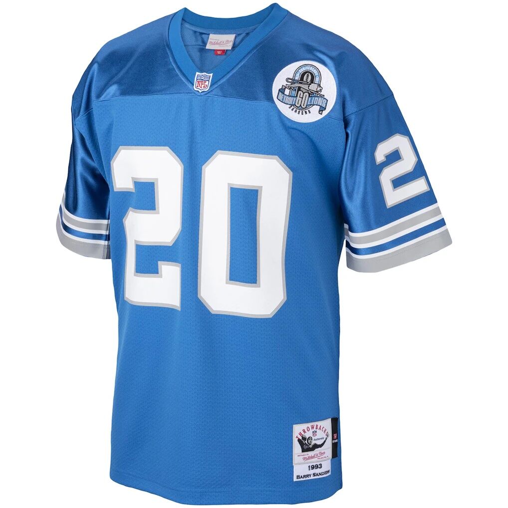 Barry Sanders Detroit Lions 1993 Mitchell & Ness Authentic Throwback Retired Player Jersey