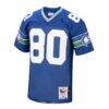 Steve Largent Seattle Seahawks 1985 Mitchell & Ness Authentic Throwback Retired Player Jersey - - Side View