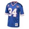 Thurman Thomas Buffalo Bills 1985 Mitchell & Ness Authentic Throwback Retired Player Jersey - - Side View