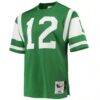 Joe Namath New York Jets 1968 Mitchell & Ness Authentic Throwback Retired Player Jersey - Green - Side View