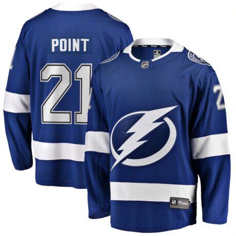 Brayden Point Tampa Bay Lightning Fashion7 Breakaway Jersey - Blue - Front View