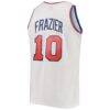 Walt Frazier New York Knicks Mitchell & Ness Hardwood Classics Swingman Jersey - White - Detail View