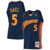 Baron Davis Golden State Warriors Mitchell & Ness 2006/07 Hardwood Classics Swingman Jersey - Navy - Front View