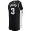 Keldon Johnson San Antonio Spurs Fashion7 Fast Break Replica Jersey Black - - Detail View