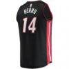 Tyler Herro Miami Heat Fashion7 Fast Break Replica Jersey Black - - Detail View
