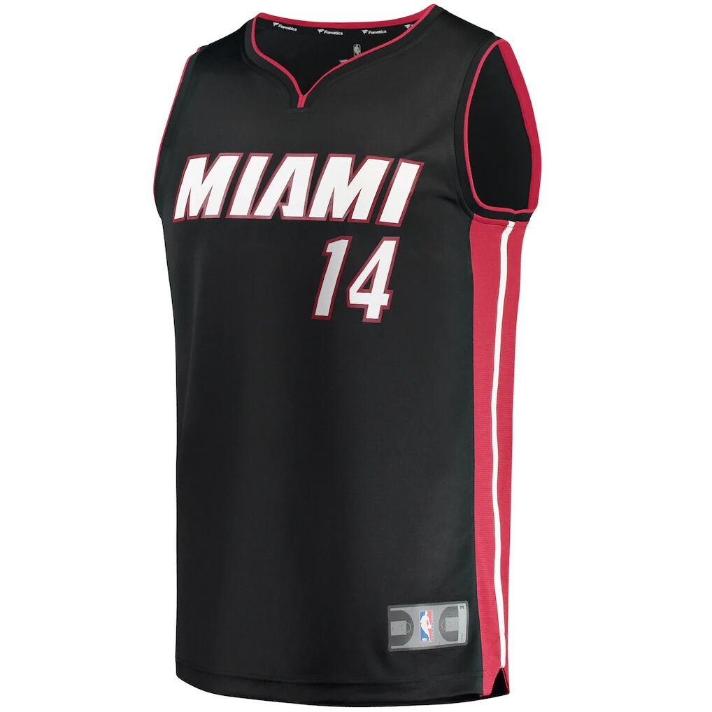 Tyler Herro Miami Heat Fashion7 Fast Break Replica Jersey Black - Icon Edition